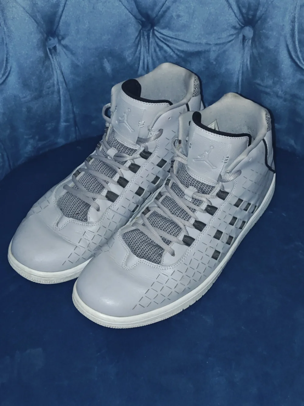 Men's Jordan Illusion Wolf Gray High-Top Basketball Sneakers